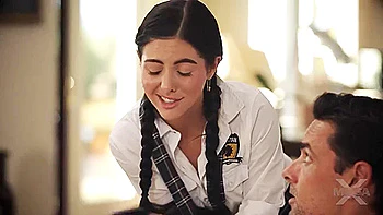 Girls, Today Stepdaddy Must Be Cheered Up