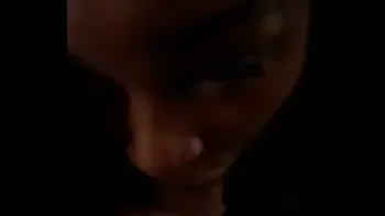 Black Girl Surprise cumshot in the Mouth!