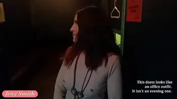 Cutting my dress in a public theatre. Part 2