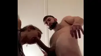 Married woman from gym sucking my big cock