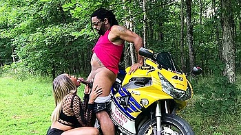 Nina Rivera Jumps Off The Back Of My Bike And Gets Me All Revd Up Again