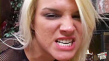 This Blonde Sees Nothing Wrong With Sucking A Cock Straight From Her Ass