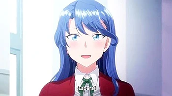 She is made to give a handjob and a blowjob, and then gets penetrated in both holes at the same time and creampied.