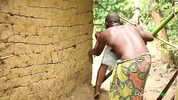 Husband caught his ther fucking his wife, he punished him to kneel down and watch him fuck his wife