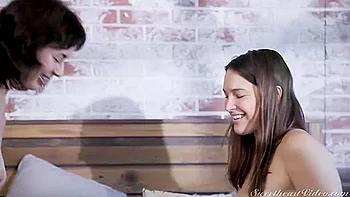 Lesbian Strap On Specialists 19 Hot Lesbian Strap On Play - Katrina Colt & Olive Glass