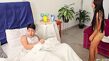 I Share A Bed With My Stepsister And Her Stepdad, We Fuck Behind His Back In The Same Bed