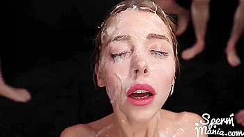 Mary Popienses Sticky Bukkake Filthy Porn