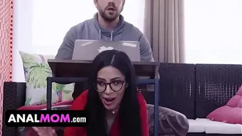 MILF stepMom Spreads Her Butt Cheeks Under stepSon's Command- Julie De Lucia