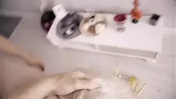 Amateur wife sharing threesome with random guy