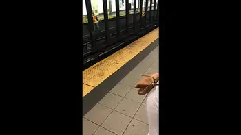 Wife in see through white dress walking around for everyone to see