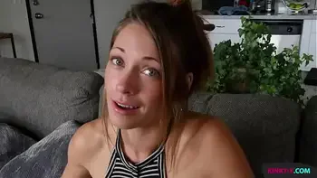 My stepsister did sucking and riding my cock so good and having me make her cum twice while I was fucking her - Kirsten Lee