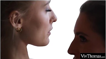 Sexy Brunette Licks Her Stunning Lesbian Lovers Pussy - Adriana Sephora, Helina Dream And Viv Thomas