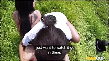 Rookie Female Police Officer Gets Involved In A Threesome With Her Co-worker With Kiki Minaj, Monty Cash And Gina Snake