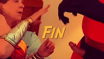 Granny Wonderwoman Sucks Mr Incredible