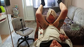 Stepmom Plays With My Dick With Her Hands And Mouth Until I Cum