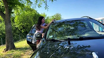 Washing My Windshield With Her Pee