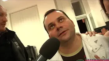 Fat pervert with small dick fuck horny brunette bitch