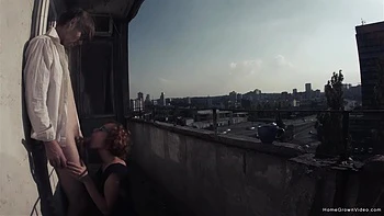 Eva Fucked Out On The Balcony - Eva Fucked Out On The Balcony