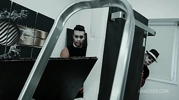 Halloween Party goes wrong 6on1, Emily Belle, ATM, Balls Deep