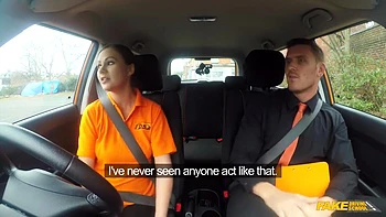 Backseat Blowing Off And Deep Creampie