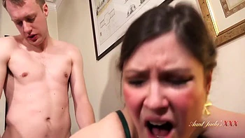 40yo Milf Step- Aurora Catches Her Step- Jacking Off