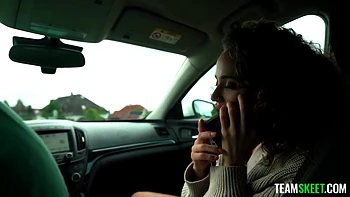 Geisha Kyd - Gets Offered A Big Thick Dildo From Her Old Man Neighbor