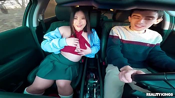 Asian Sucks Jordis Big Cock As A Thank You For The Ride - Mion Hazuki, Hazuki Mion And Jordi Polla