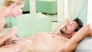 India Summer - Blonde Giving Him An Erotic Massage, Blowjob And 69