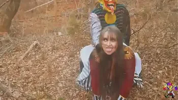 Fucking my step sister in the woods