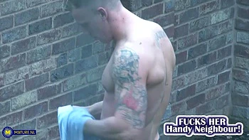 Horny Uk Housewife Fucks Her Big Cock Neighbour