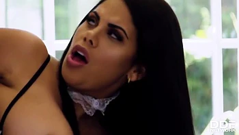 Kesha Ortega - Is A Busty Maid Pleasing Her Master