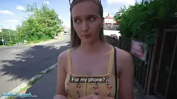 Public Agent Stacy Cruz Flashes Her Perfect Tits for Cash