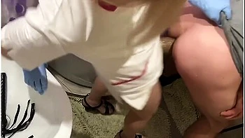 Femdom Hard Strapon Pegging