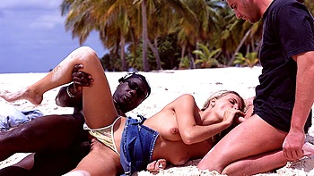 Alicia Has Her Hot Body Ravaged on the Beach during an Interracial DP - Private Porn Sex Videos