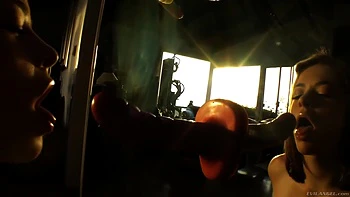 Big Dildos Are Made To Suck By Hot Pornstars With Sheena Shaw, Chanel Preston And Mischa Brooks