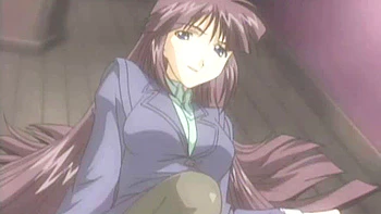 Cum-covered Japanese anime in fuck session gets banged