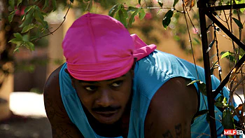 Local Milf Teases Big Dick Yard Worker