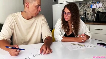 Sexy teacher blows my mind, giant facial comes next. Ill ace exams doggystyle pov