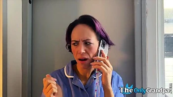 Retired senior cuntdrilling kinky nurse