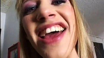 Anal pounding hot blonde whore