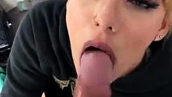 Valentina putting dick in her mouth: Big Tits, Blowjob  Amateur Porn