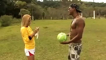 Brazilian football break: Blowjob, Babe  Big Dick Porn