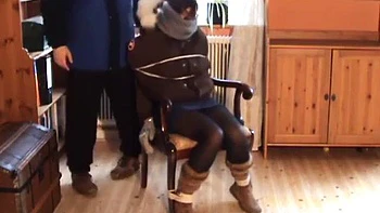 Chair Tied In Winter Jacket: Hardcore, Fetish  Bondage Porn