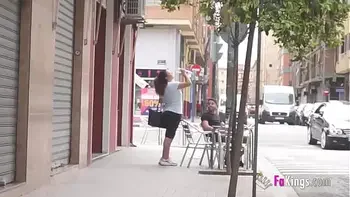 Busty brunette sates her sex urges with a guy she just met