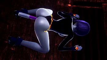 Raven Takes a Dildo - Titans Porn Parody