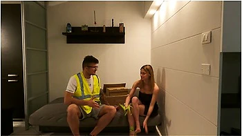 Cash Money In Annika Welcomes The Courier In A Bathrobe, But Has No Money To Pay Cash On Delivery. Ita Dialogues