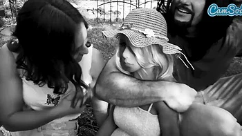 Camsoda - Hardcore MFF cock sucking trio with dirty doll