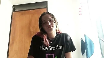 My Blonde Stepsister Catches Me Jerking Off and Makes Me Cum in Her Mouth - Part 1 - Ashleysoy2 Swallows