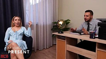 Blonde Russian Bella Mur Fucks Lawyer Against Husband - Wild Amateur Sex & Cum on Tits