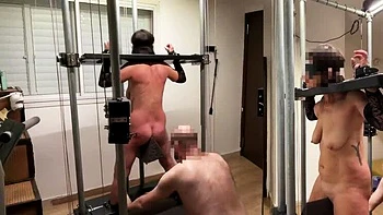 Amateur BDSM Session: Yoggi & Ann's Hardcore Home Whipping with Machine